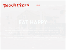 Tablet Screenshot of eatbeachpizza.com